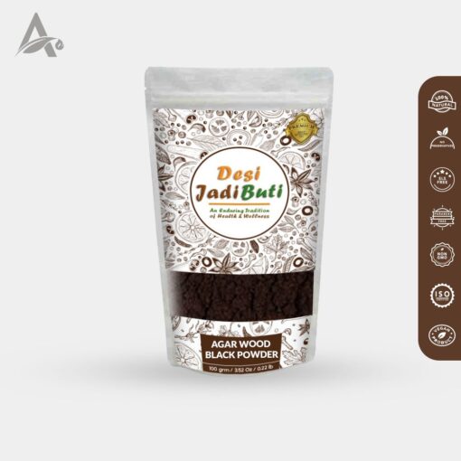 AGAR WOOD BLACK POWDER (Without Fragrance) - AGARWOOD POWDER - OUD WOOD POWDER - AQUILARIA AGALLOCHA