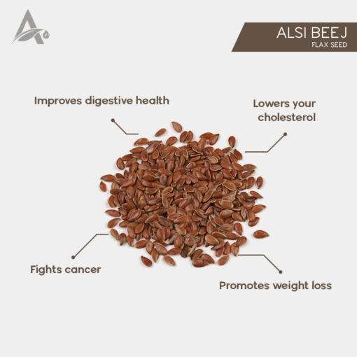 EDIBLE ALSI BEEJ - FLAX SEED - TUKHM-E-KATAN - LINSEED - LINUM USITATISSIMUM - Image 2