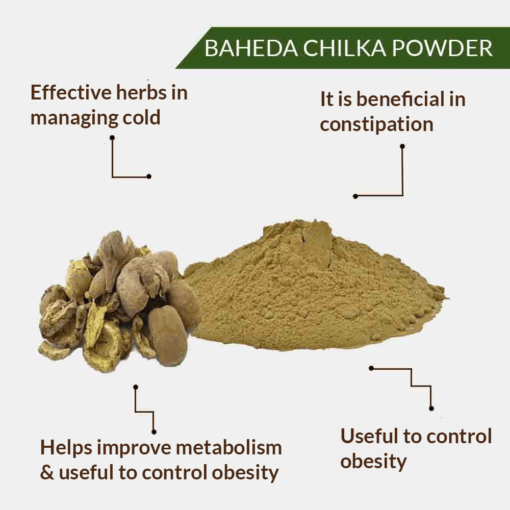 BAHEDA CHILKA POWDER - BAHERA POWDER - BHIBHITAKI POWDER - TERMINALIA BELERICA - Image 2