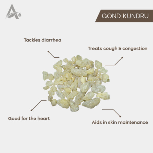GOND KUNDURU - GOND KONDRU - NALKUNDER GUM - SHALLAKI GUM - GUM OLIBANUM - BOSWELLIA SERRATA - Image 2