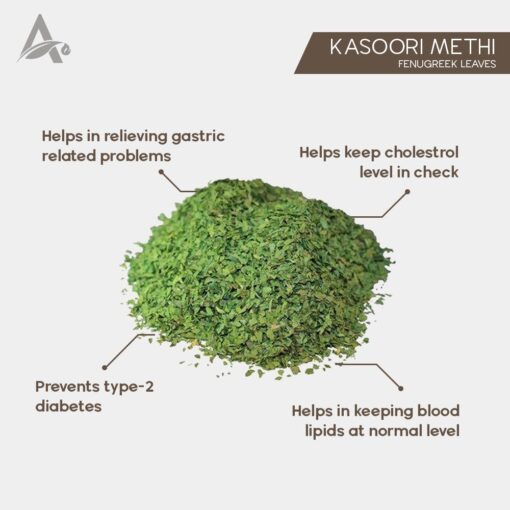 KASURI METHI PATTA - KASOORI METHI LEAVES - DRIED FENUGREEK LEAVES - TRIGONELLA FOENUM - Image 2
