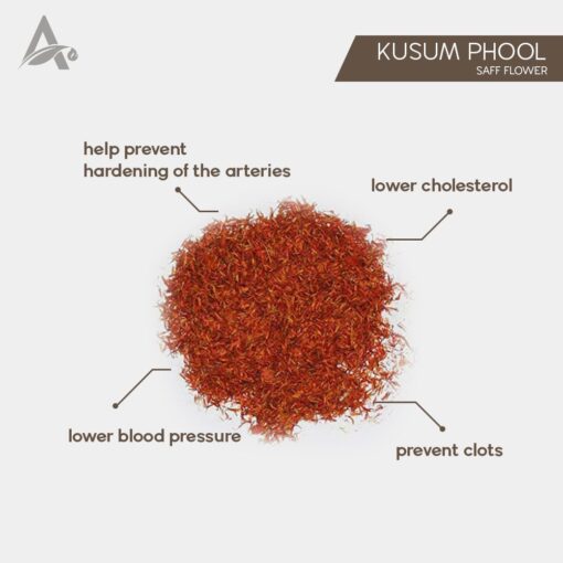 KUSUM FLOWER - PHOOL KUSUM - SAFFLOWER - SAFF FLOWER - SCHLEICHERA OLEOSA - CARTHAMUS TINCTORIUS LINN - Image 2