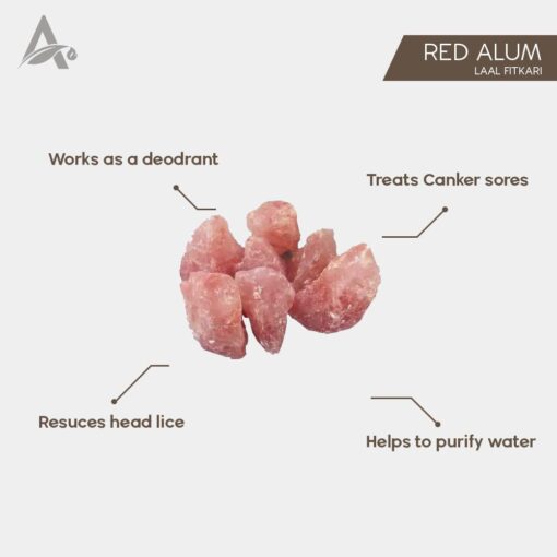 FITKARI LAAL - LAAL PHITKARI - ALUM RED - POTASH ALUM - POTASSIUM ALUM - Image 2