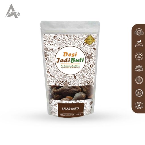 SALAB GATTA - SALAM GUTTA - SAALAB GATTHA - SALEP ORCHID ROOT - ORCHIS MASCULA
