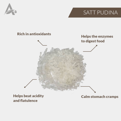 SATT PUDINA - PUDINA KA PHOOL - SAT PUDINA - MENTHOL - PEPPERMINT - MENTHA ARVENSIS EXTRACT - Image 2