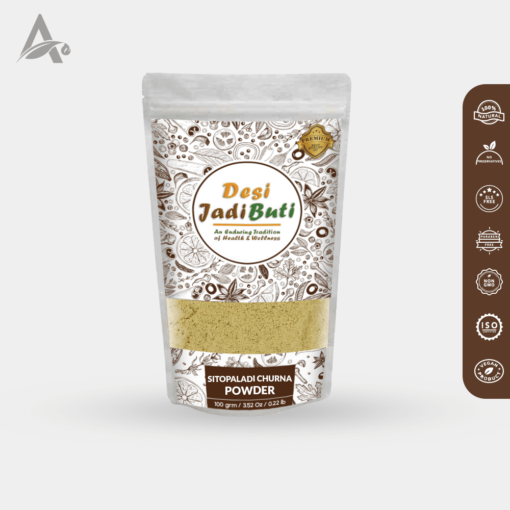 SITOPALADI CHURN - SITOPHALADI POWDER FOR COLD & COUGH RELIEF - (Herbs Mix- Vanshlochan, Pipal Badi, Hari Elaichi, Dalchini & Mishri)